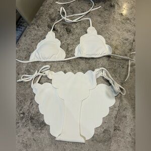 Marysia ladies cream swimsuit